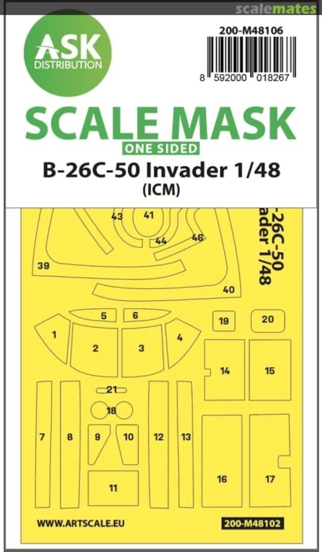 Boxart Douglas B-26C-50 Invader 200-M48106 ASK Boxart Douglas B-26C-50 Invader 200-M48106 ASK