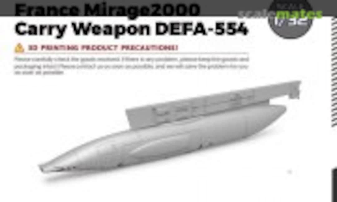 1:32 France Mirage 2000 Carry Weapon DEFA-554 (Yao's Studio/ 老姚手工坊 LY32718) LY32718
