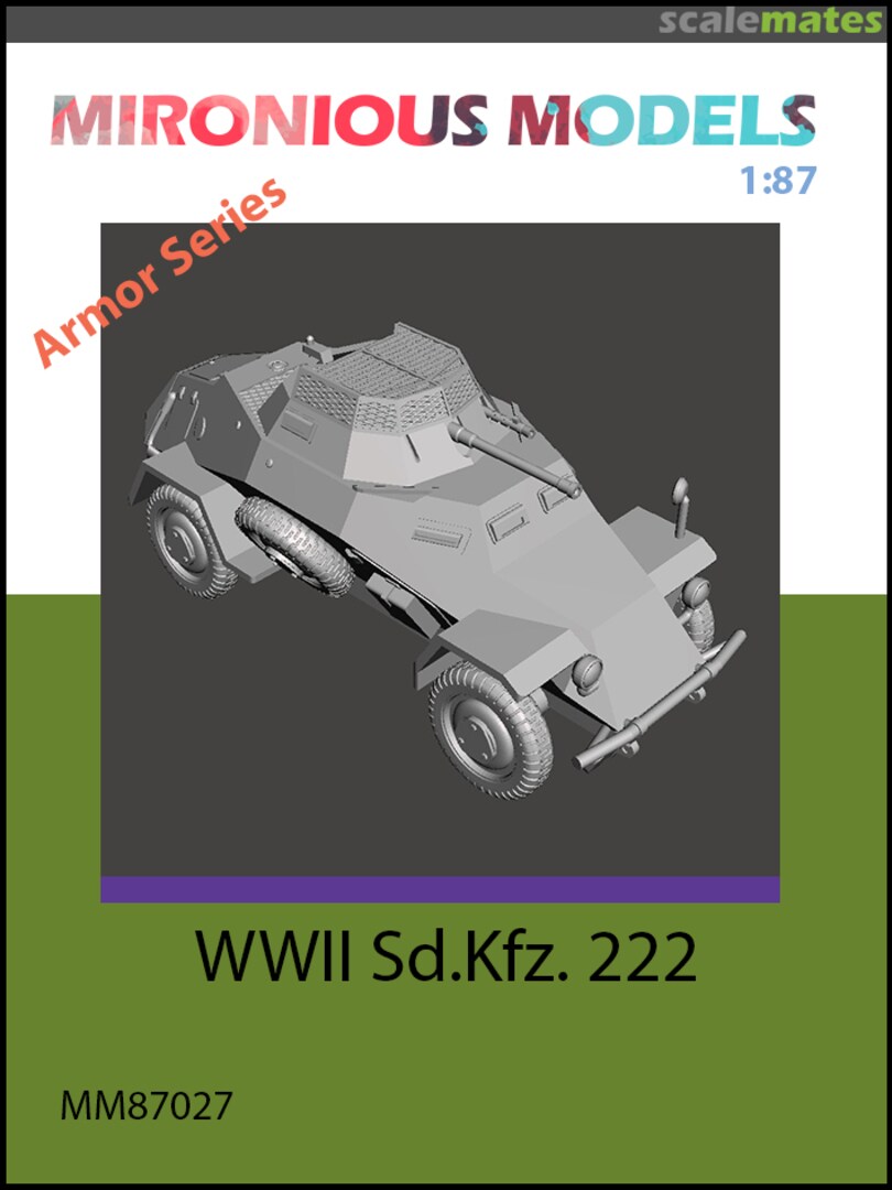Boxart WWII Sd.Kfz. 222 MM87027 Mironious Models Boxart WWII Sd.Kfz. 222 MM87027 Mironious Models