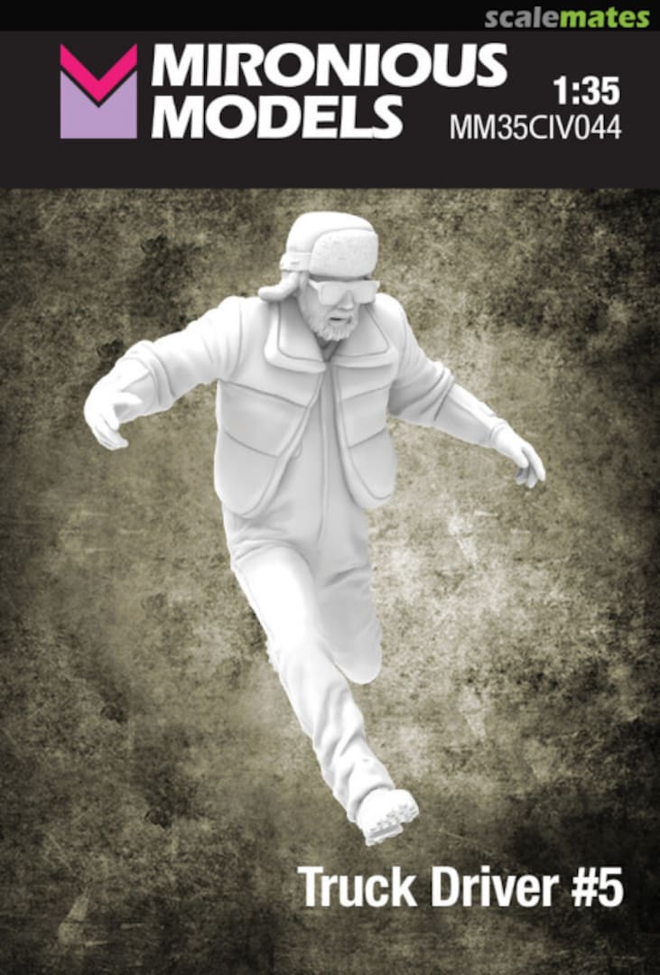 Boxart Truck Driver No.5 (1 Figure / 3D-Printed) MM35CIV044 Mironious Models