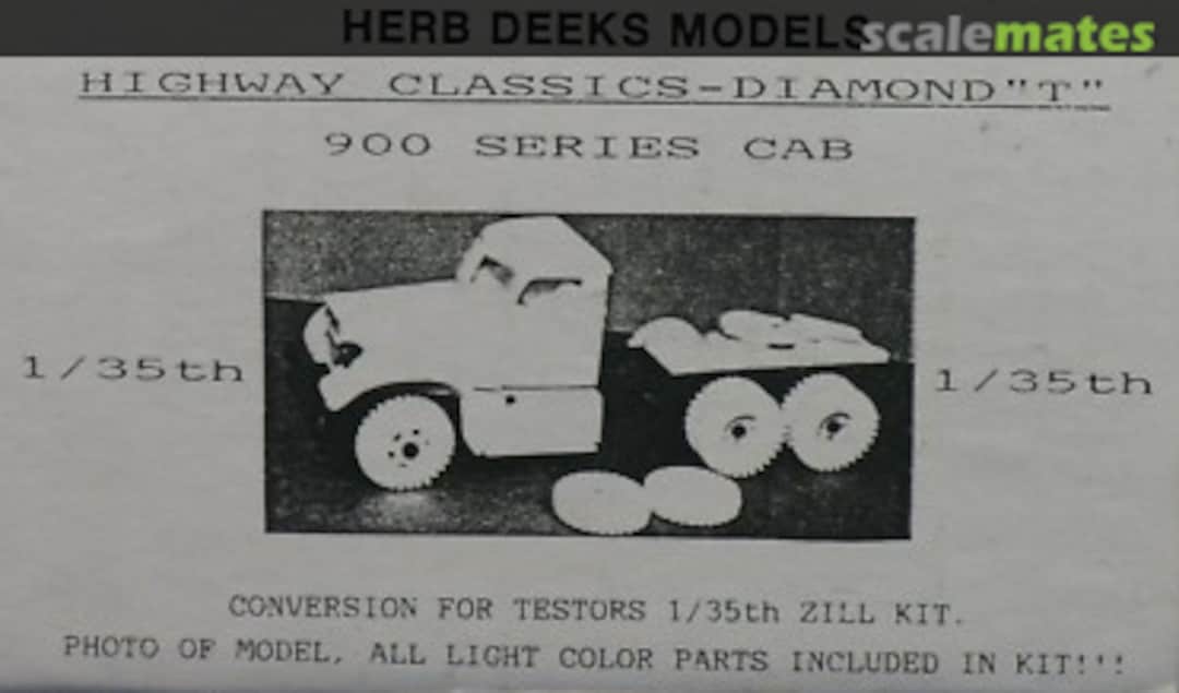 Boxart Diamond T 900 Series cab military conversion Herb Deeks Models Boxart Diamond T 900 Series cab military conversion Herb Deeks Models