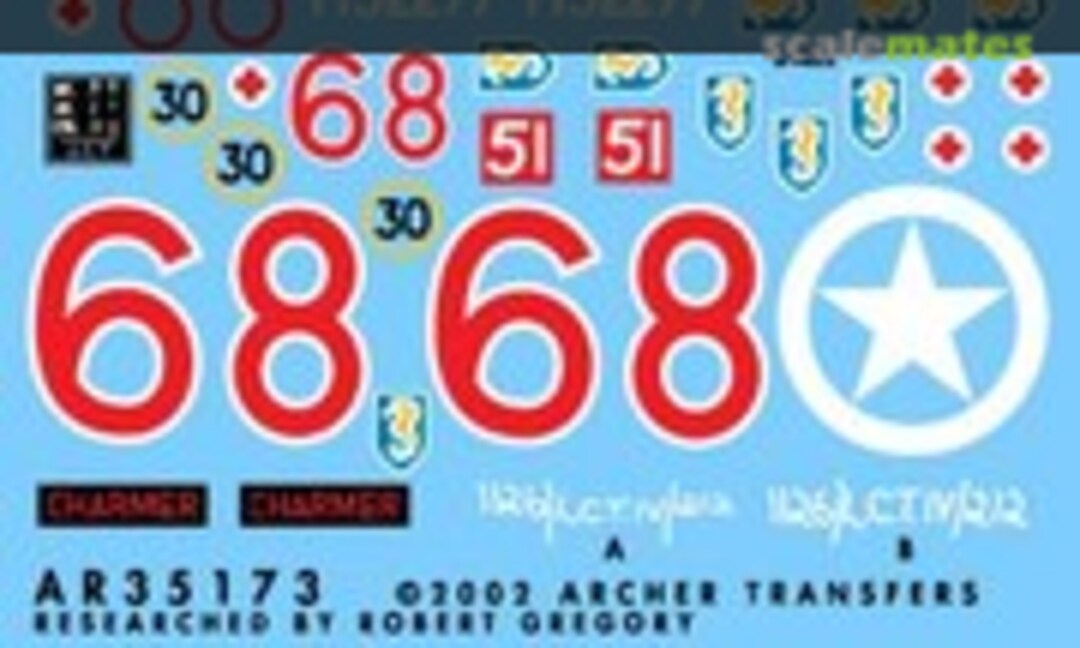 1:35 13/18 Hussars "CHARMER", direct vision M4A2 (Archer AR35173) AR35173