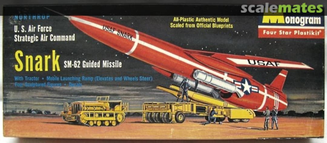 Boxart Northrop Snark SM-62 Guided Missile PD27-98 Monogram Boxart Northrop Snark SM-62 Guided Missile PD27-98 Monogram