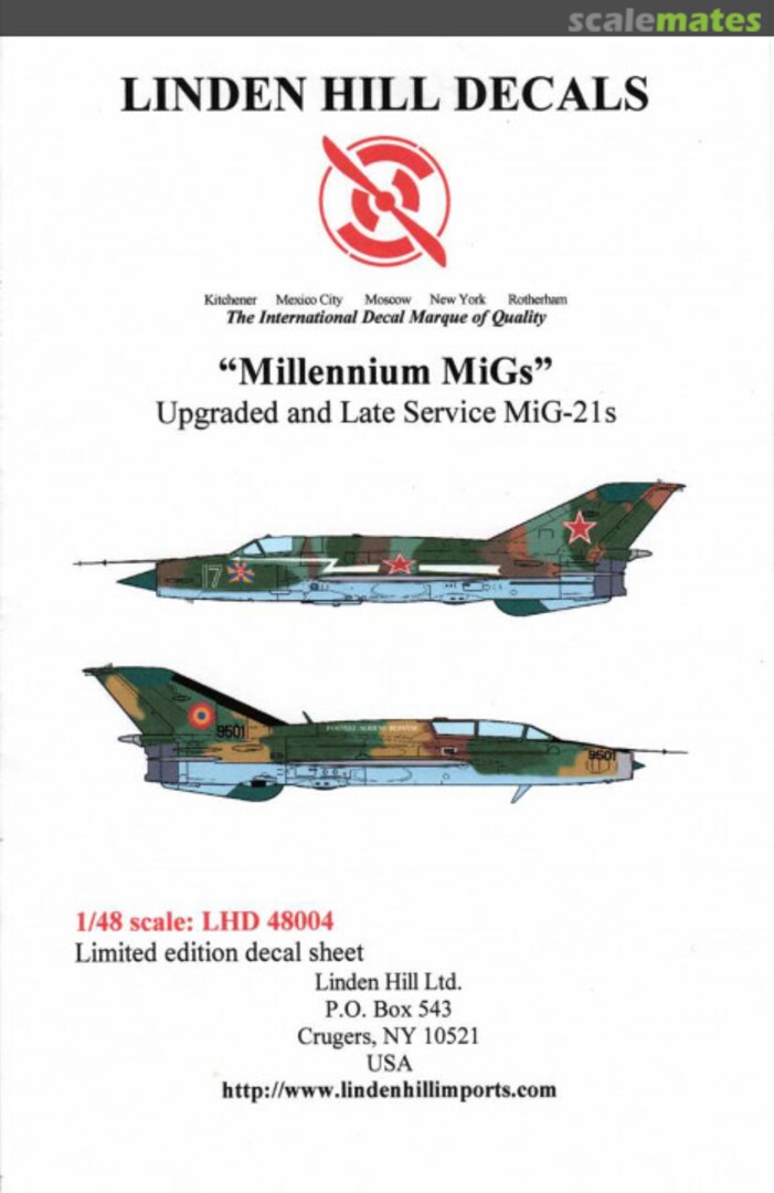 Boxart Millennium MiGs LHD48004 Linden Hill Decals Boxart Millennium MiGs LHD48004 Linden Hill Decals