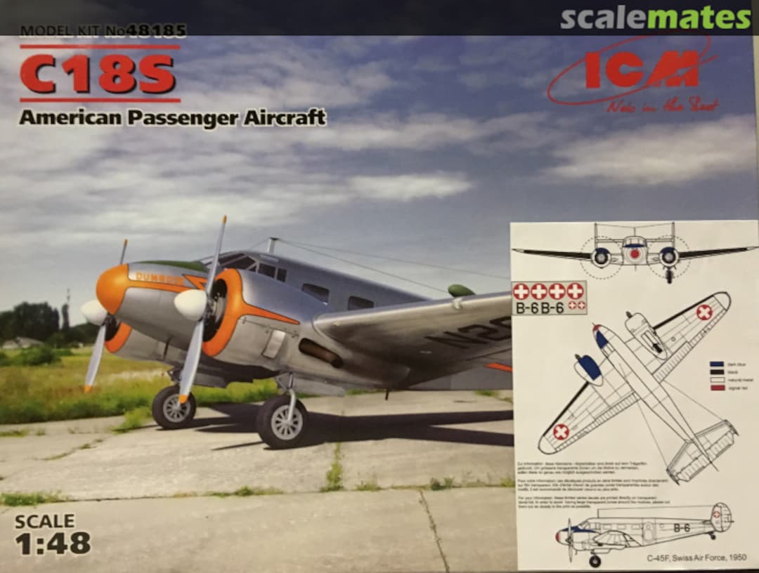 Boxart C18S / C45F, Swiss Air Force, 1950 48185 ICM