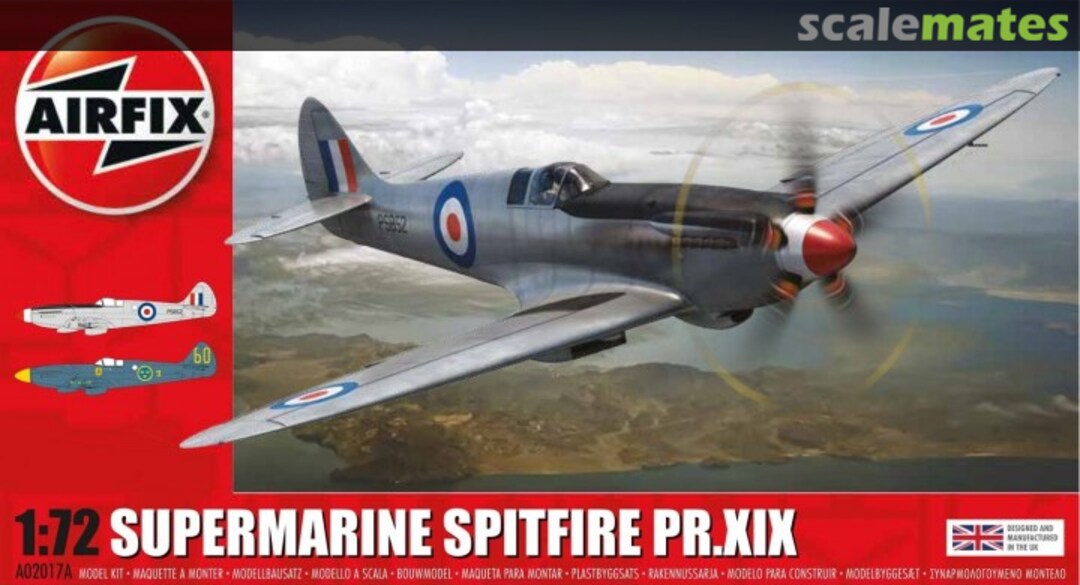 Boxart Supermarine Spitfire PR.XIX A02017A Airfix Boxart Supermarine Spitfire PR.XIX A02017A Airfix