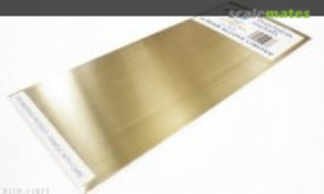 No Brass Sheet 100 mm x 250 mm x 0,4mm 1p (Albion Alloys SM7M) SM7M