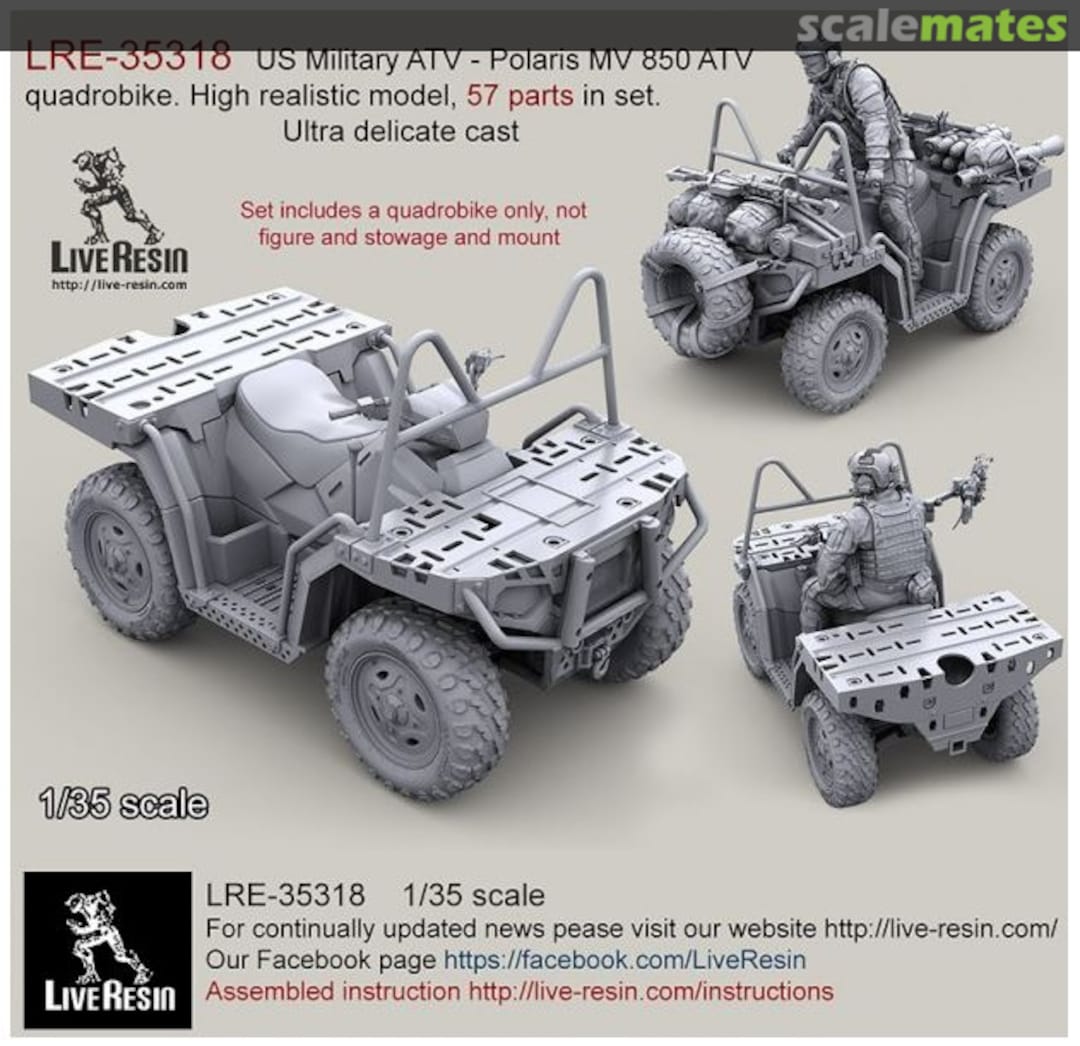 Boxart US Military ATV - Polaris MV 850 ATV quadrobike LRE-35318 Live Resin Boxart US Military ATV - Polaris MV 850 ATV quadrobike LRE-35318 Live Resin