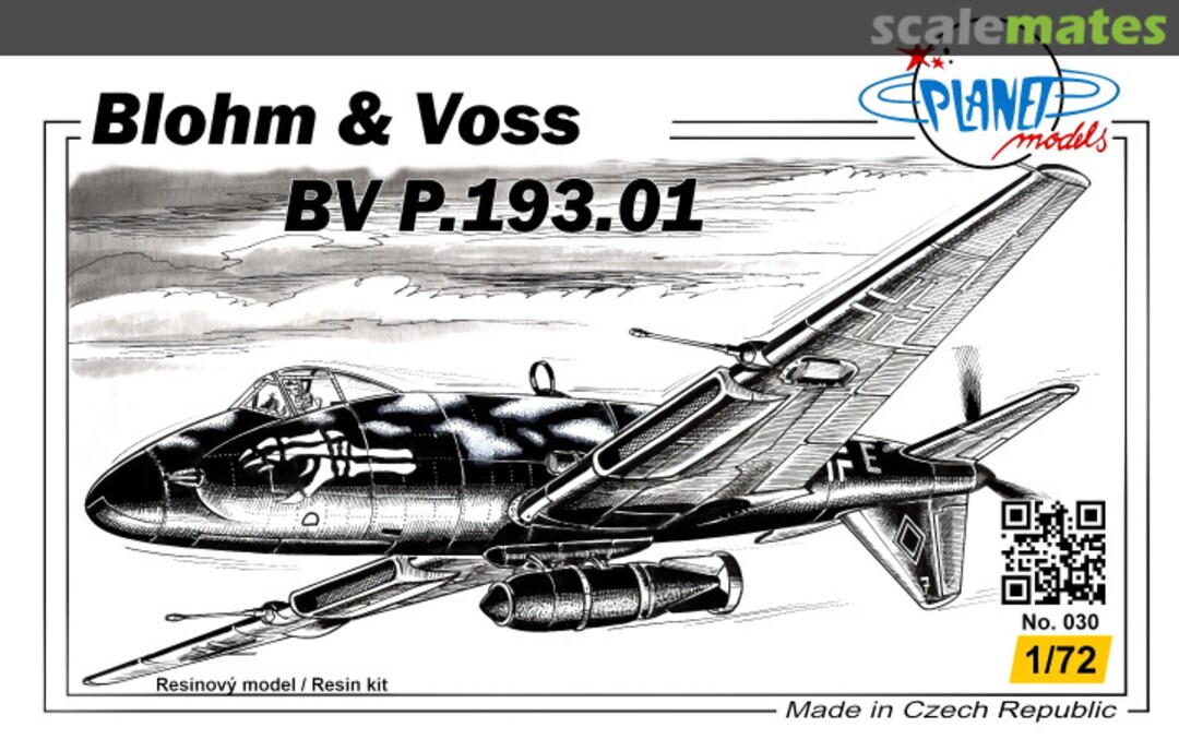 Boxart Blohm & Voss BV P.193.01 PLT030 Planet Models Boxart Blohm & Voss BV P.193.01 PLT030 Planet Models