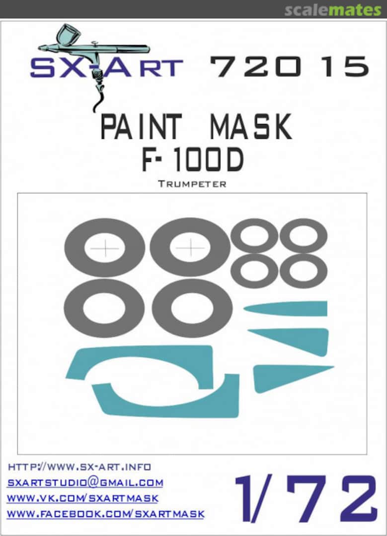 Boxart Paint mask F-100d 72015 SX-Art Boxart Paint mask F-100d 72015 SX-Art