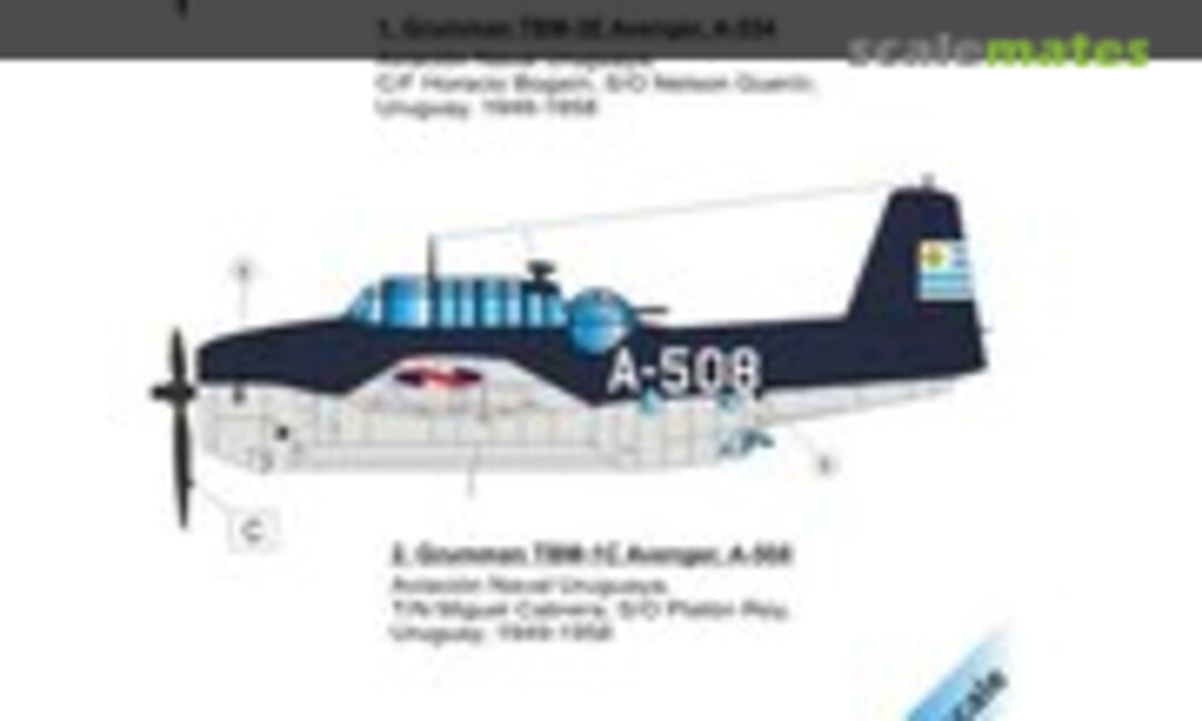 1:48 Grumman TBM-3E/TBM-1C Avenger over Uruguay part I. 2 decal options (LF Models C48155) C48155