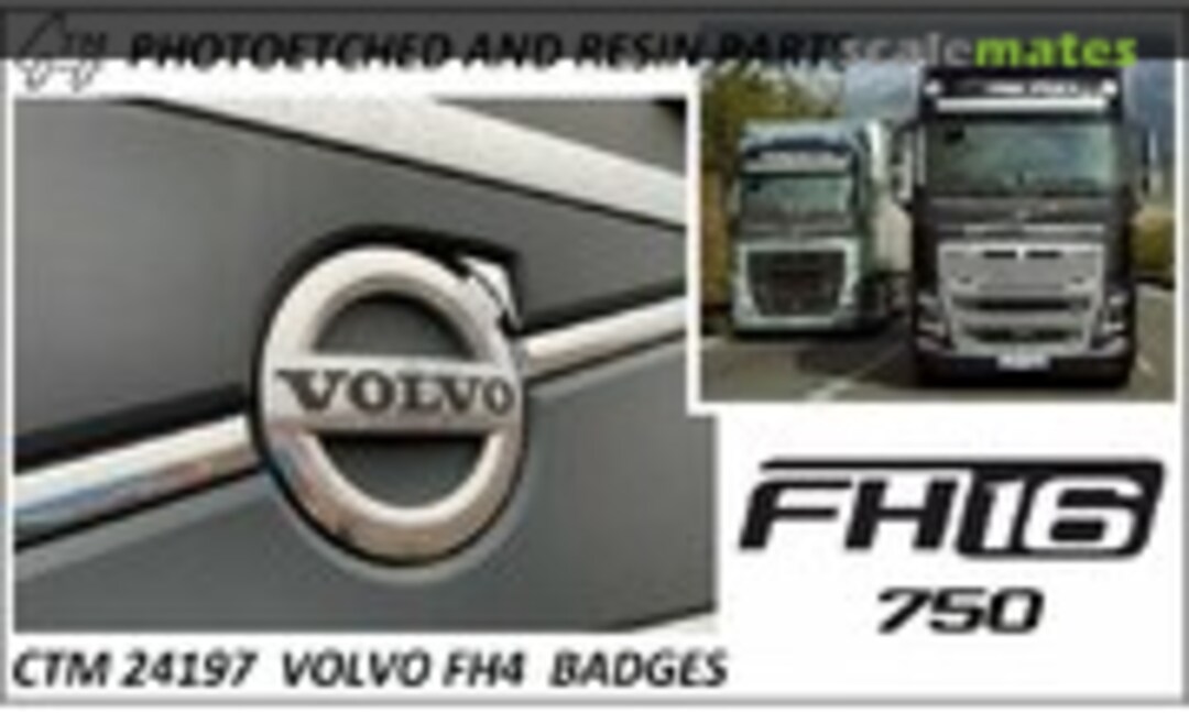 1:24 Volvo FH4 badges (Czech Truck Model CTM 24197)