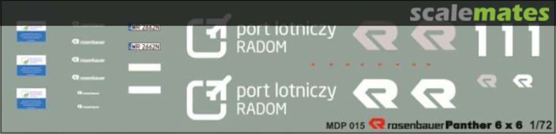 Boxart Rosenbauer Panther 6 x 6 MDP015 Mr. Decal Boxart Rosenbauer Panther 6 x 6 MDP015 Mr. Decal