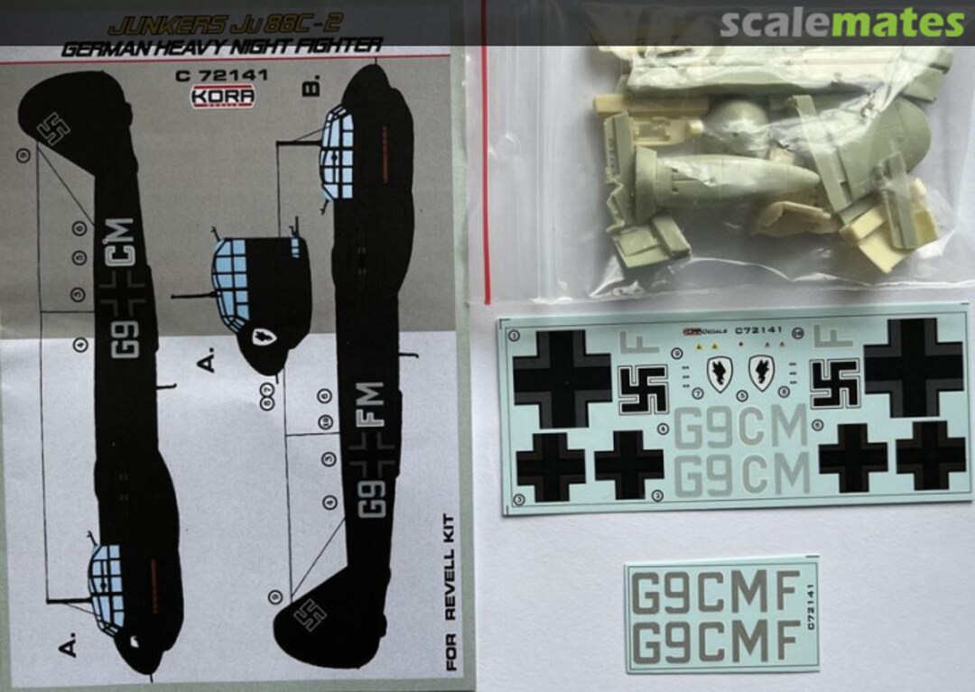 Boxart Junkers Ju 88 C-2 German Heavy Night Fighter C 72141 Kora Models Boxart Junkers Ju 88 C-2 German Heavy Night Fighter C 72141 Kora Models