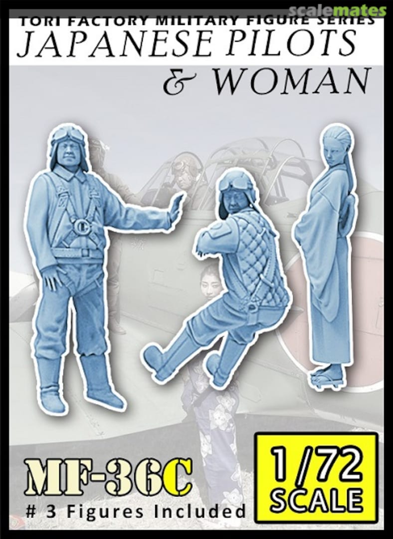 Boxart WW.II Japanese Navy Pilot and Woman Seeing Off MF-36C Tori Factory