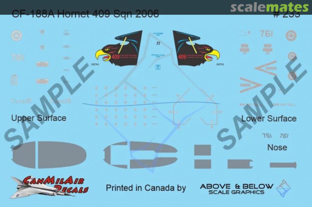 Boxart McDonnell CF-188 Hornet 233 Above & Below Graphics Boxart McDonnell CF-188 Hornet 233 Above & Below Graphics