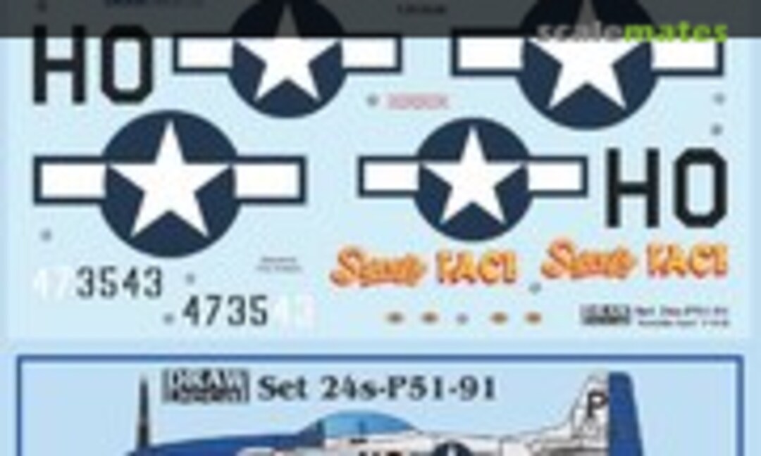 1:24 “Sweetie Face” P-51D (Draw Decal 24-P51-91) 24-P51-91