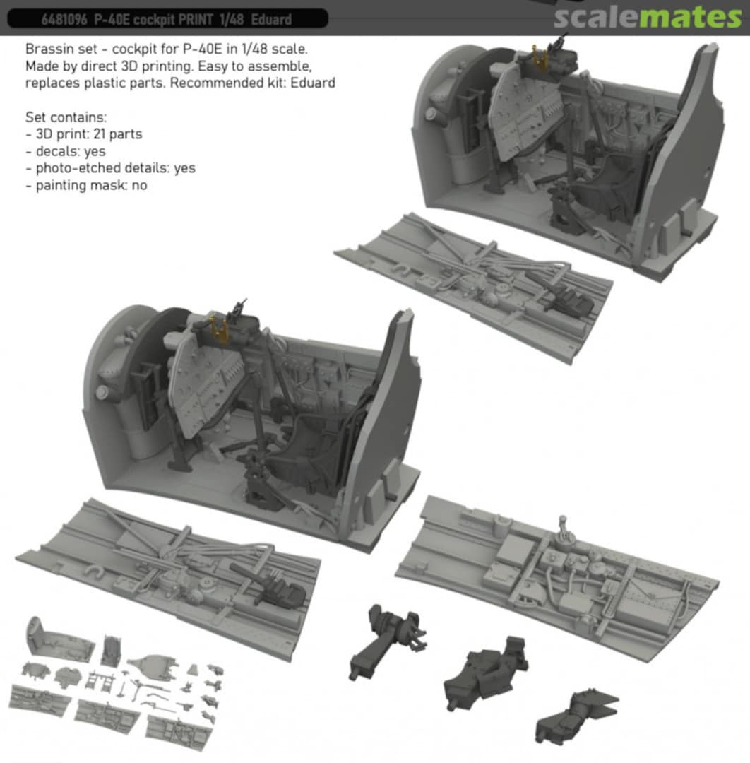 Boxart P-40E Cockpit PRINT 6481096 Eduard Boxart P-40E Cockpit PRINT 6481096 Eduard