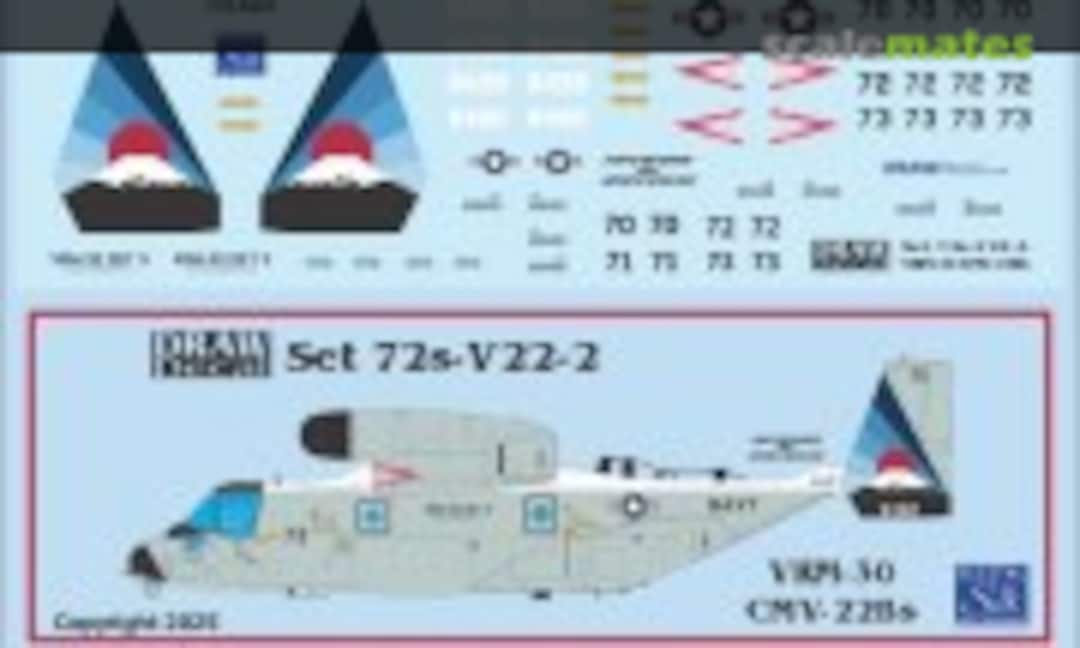 1:72 US Navy VRM-30 CMV-22Bs (Draw Decal 72-V22-2) 72-V22-2