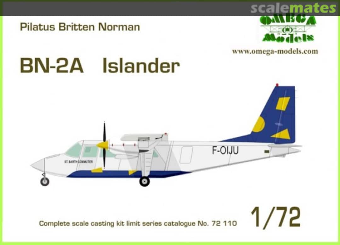 Boxart Pilatus Britten Norman BN-2A Islander 72110 Omega Models