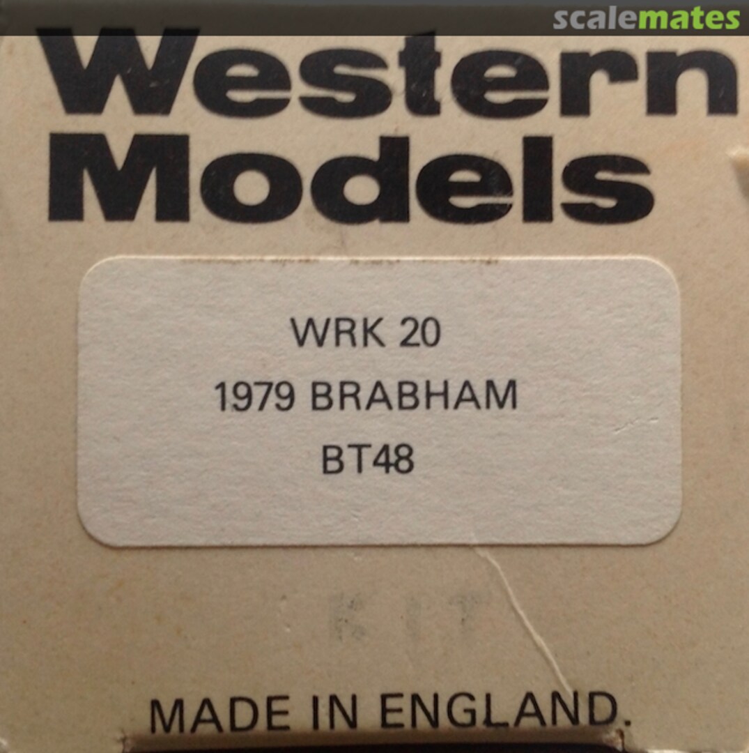 Boxart Brabham BT48 F1 WRK 20 Western Models
