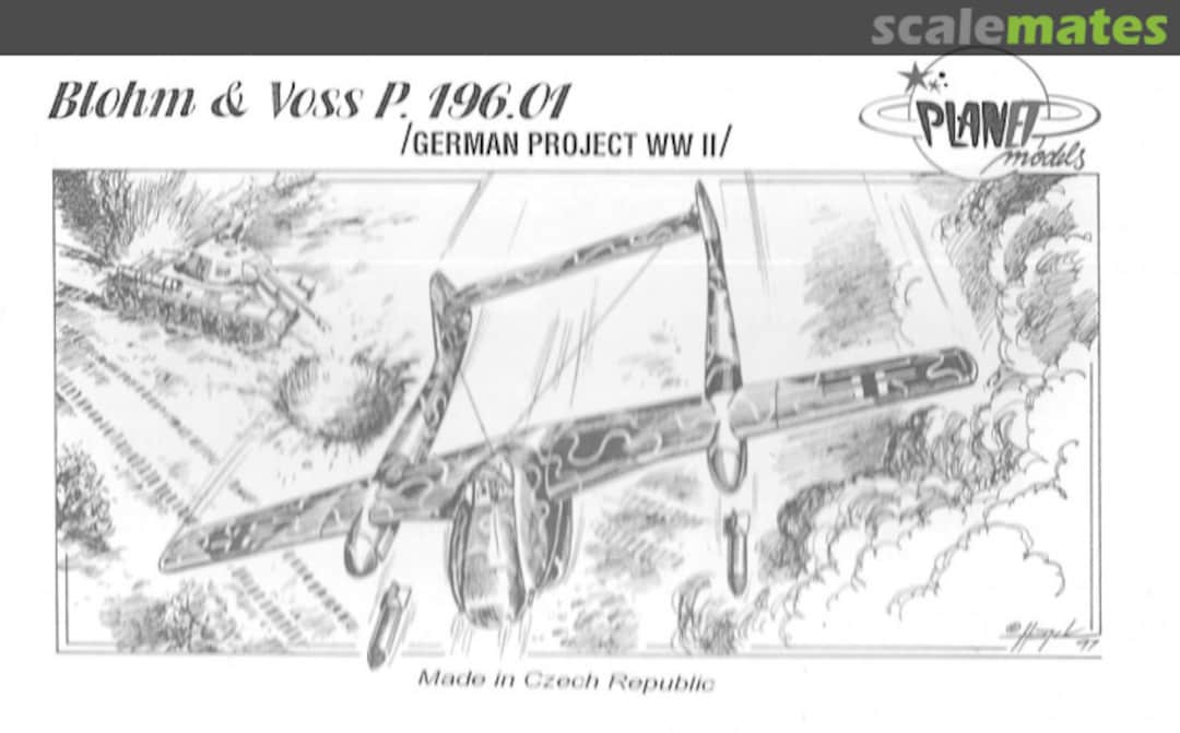 Boxart Blohm & Voss BV P.196.01 PLT031 Planet Models Boxart Blohm & Voss BV P.196.01 PLT031 Planet Models