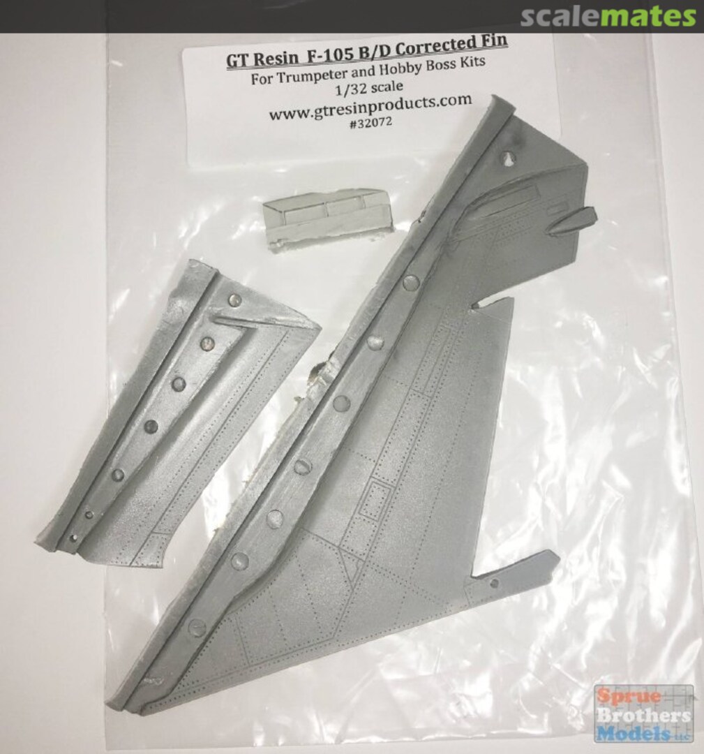 Boxart F-105B F-105D Thunderchief Correct Fin (TRP/HBS kit) 32072 GT Resin Boxart F-105B F-105D Thunderchief Correct Fin (TRP/HBS kit) 32072 GT Resin