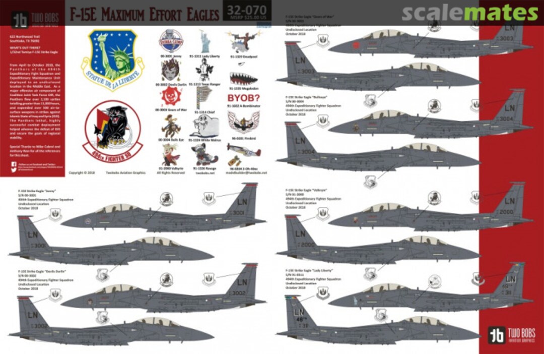 Boxart F-15E 32-070 TwoBobs Aviation Graphics Boxart F-15E 32-070 TwoBobs Aviation Graphics