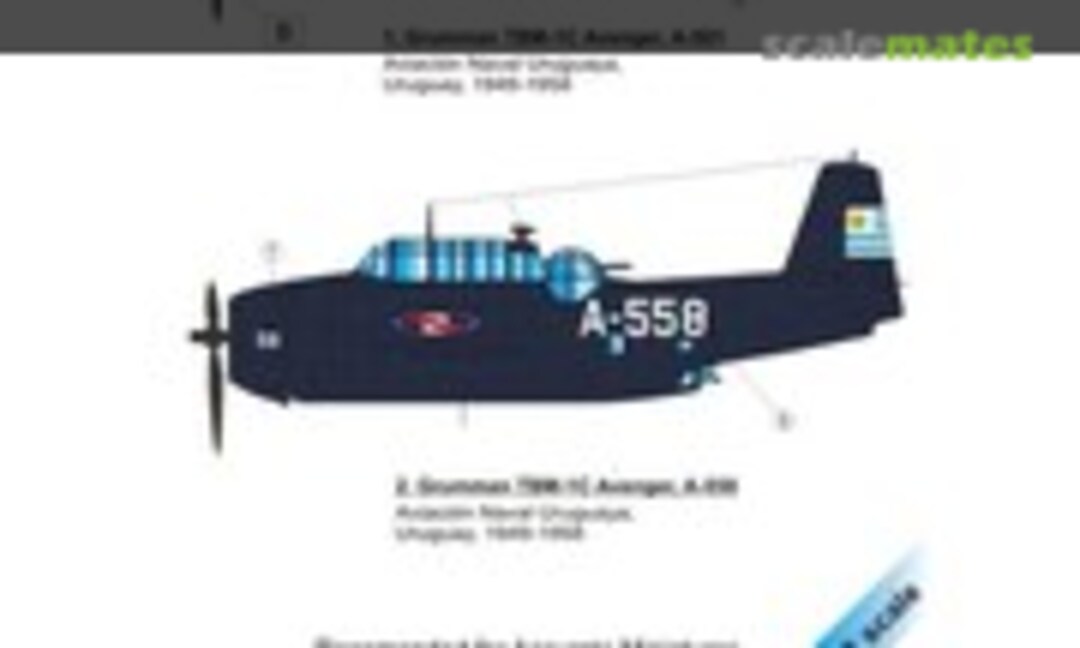 1:48 Grumman TBM-1C Avenger over Uruguay part II. 2 decal options (LF Models C48156) C48156