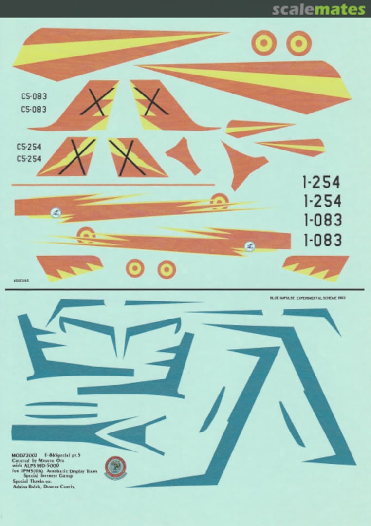 Boxart F-86 Special pt.5 MOD72007 IPMS (UK)