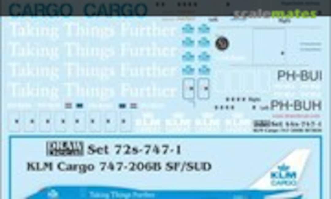 1:72 KLM Cargo 747-206B SF/SUD (Draw Decal 72-747-1) 72-747-1