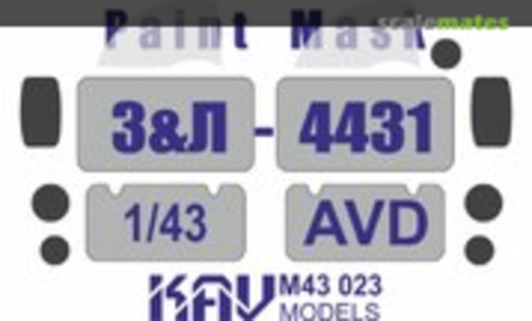 1:43 Zil-4431 paint masks (KAV models KAV M43 023) KAV M43 023