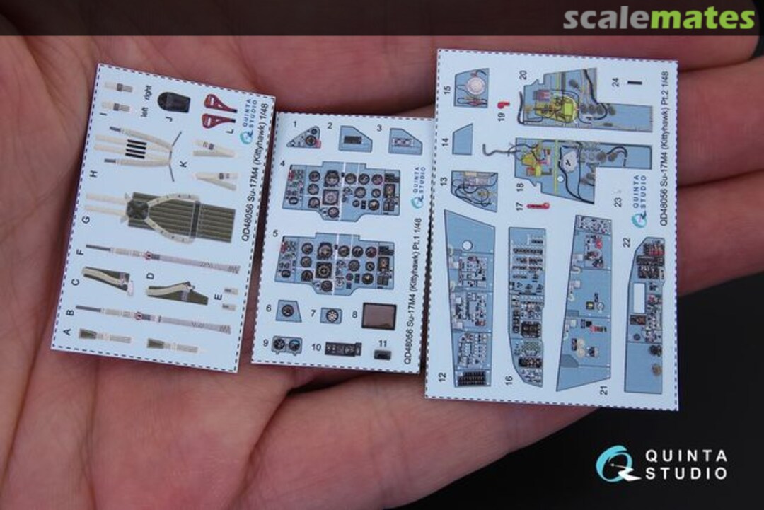 Contents Su-17M4/22M4 interior 3D decals QD48056 Quinta Studio Contents Su-17M4/22M4 interior 3D decals QD48056 Quinta Studio