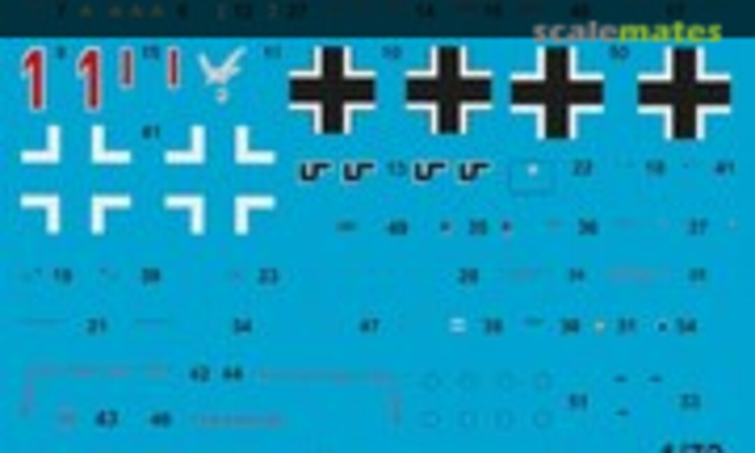 1:72 Bf 109 G-4/R6 12./JG2 Georg Peter Eder (Peddinghaus-Decals EP 2827) EP 2827