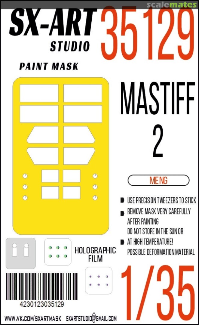 Boxart Mastiff 2 masks 35129 SX-Art Boxart Mastiff 2 masks 35129 SX-Art