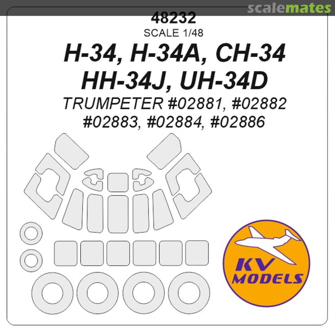 Boxart H-34, H-34A, CH-34, HH-34J, UH-34D 48232 KV Models