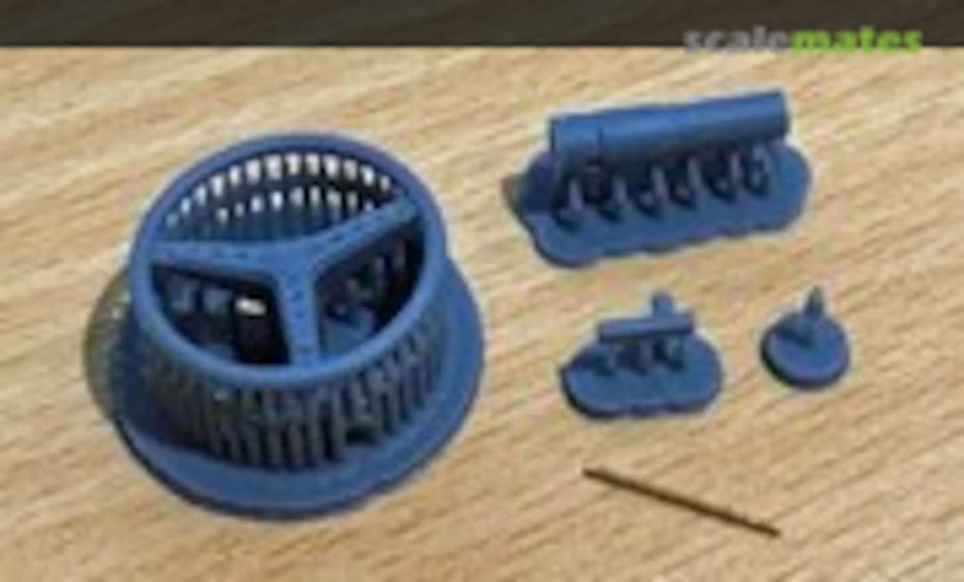 1:24 Steering Wheel & Column Set (Micro Resin Designs MRD24042) MRD24042