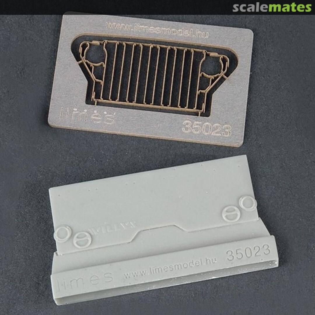 Boxart Willy's Jeep early type slat grill 35023 Limes Model Boxart Willy's Jeep early type slat grill 35023 Limes Model