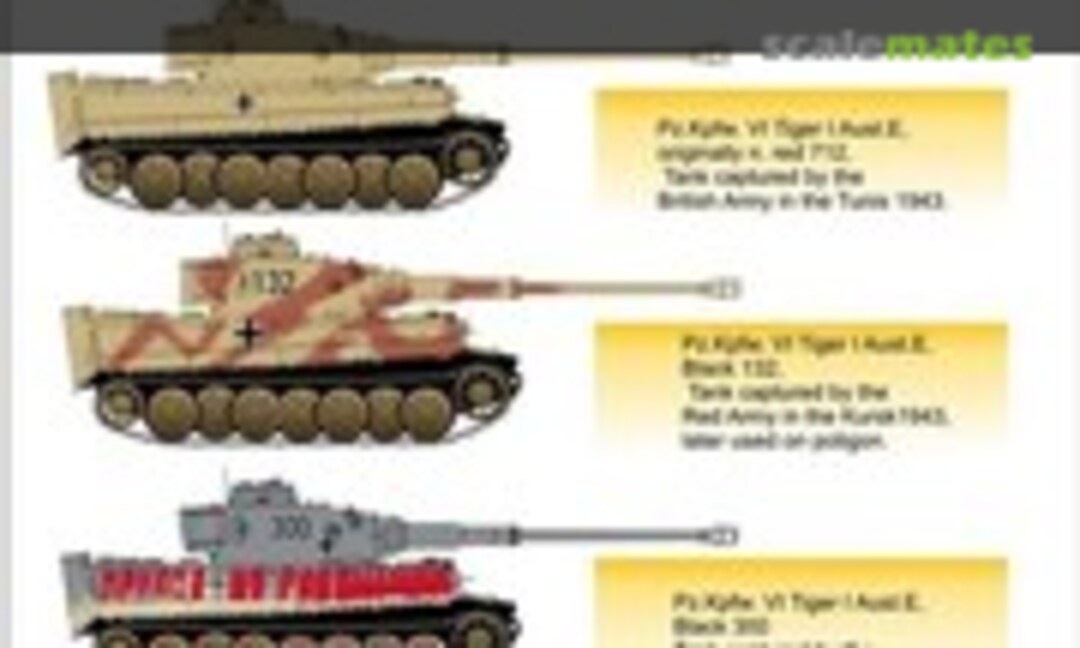 1:72 Pz.Kpfw.VI Tiger I Captured Tigers, Part 1 (H-Models Decals HMT72012) HMT72012