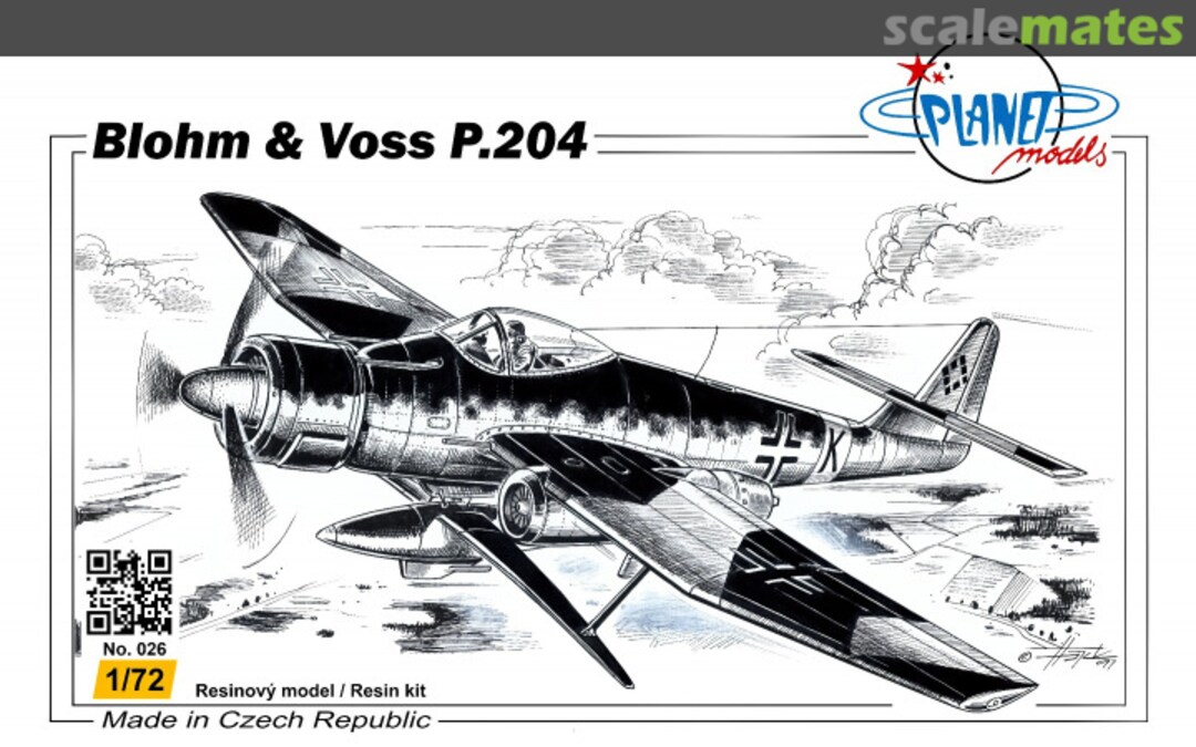 Boxart Blohm & Voss P.204 PLT026 Planet Models Boxart Blohm & Voss P.204 PLT026 Planet Models