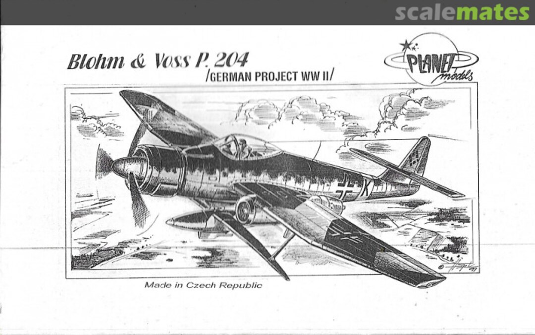 Boxart Blohm & Voss P.204 PLT026 Planet Models Boxart Blohm & Voss P.204 PLT026 Planet Models