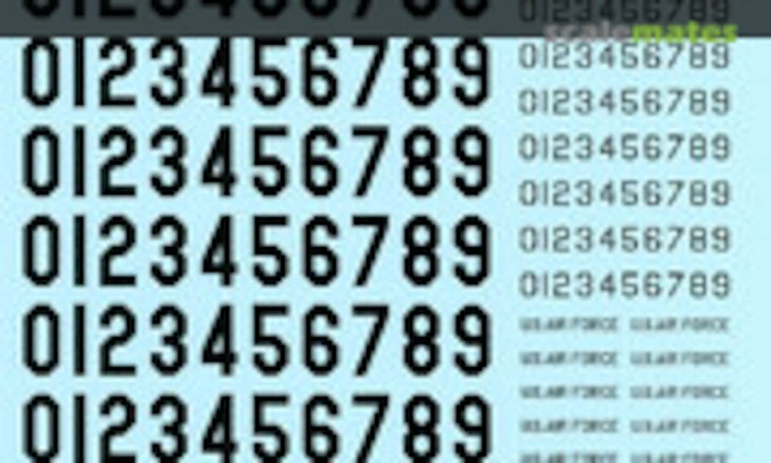 1:48 Lockheed F-80 / F-94 / T-33 Serial Numbers (Caracal Models CDB48003) CDB48003