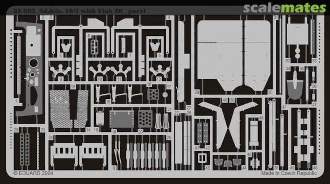 Boxart Sd.Kfz.10/4 with Flak 30 35693 Eduard Boxart Sd.Kfz.10/4 with Flak 30 35693 Eduard