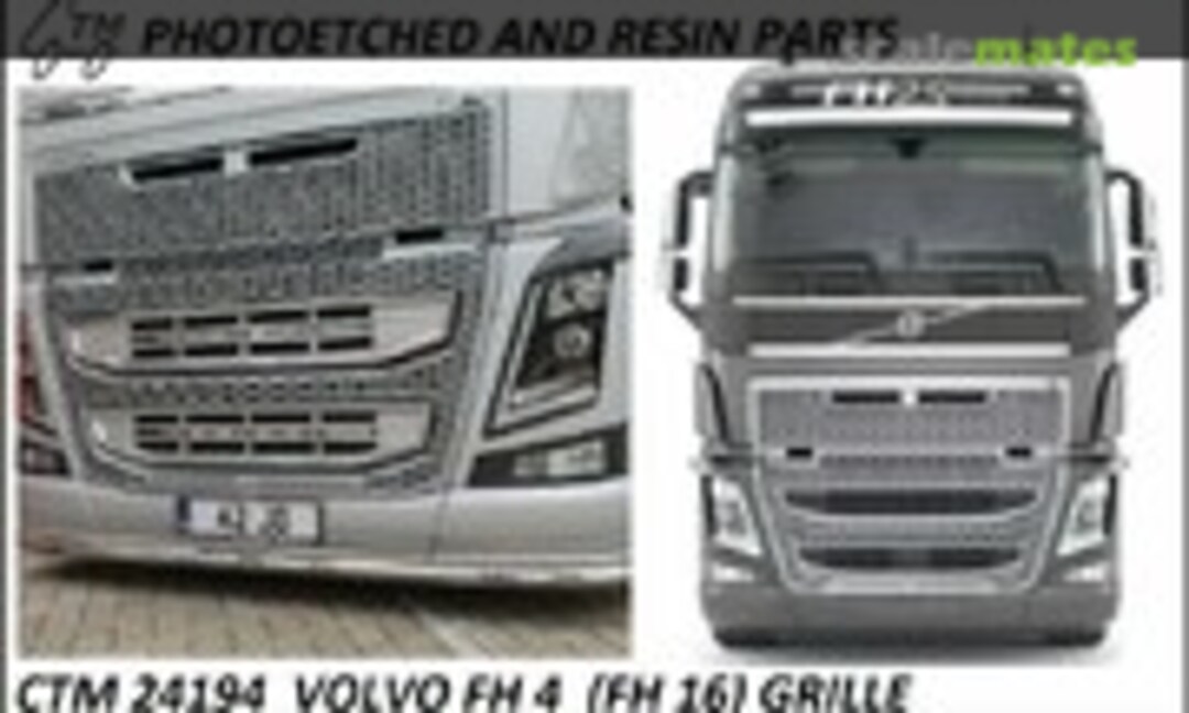 1:24 Volvo FH16 grille for Volvo FH4 (Czech Truck Model CTM 24194) CTM 24194