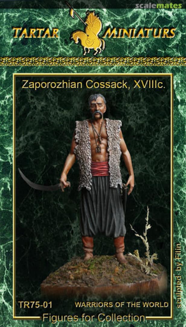 Boxart Zaporozhian Cossack XVIIIc TR75-001 Tartar Miniatures Boxart Zaporozhian Cossack XVIIIc TR75-001 Tartar Miniatures