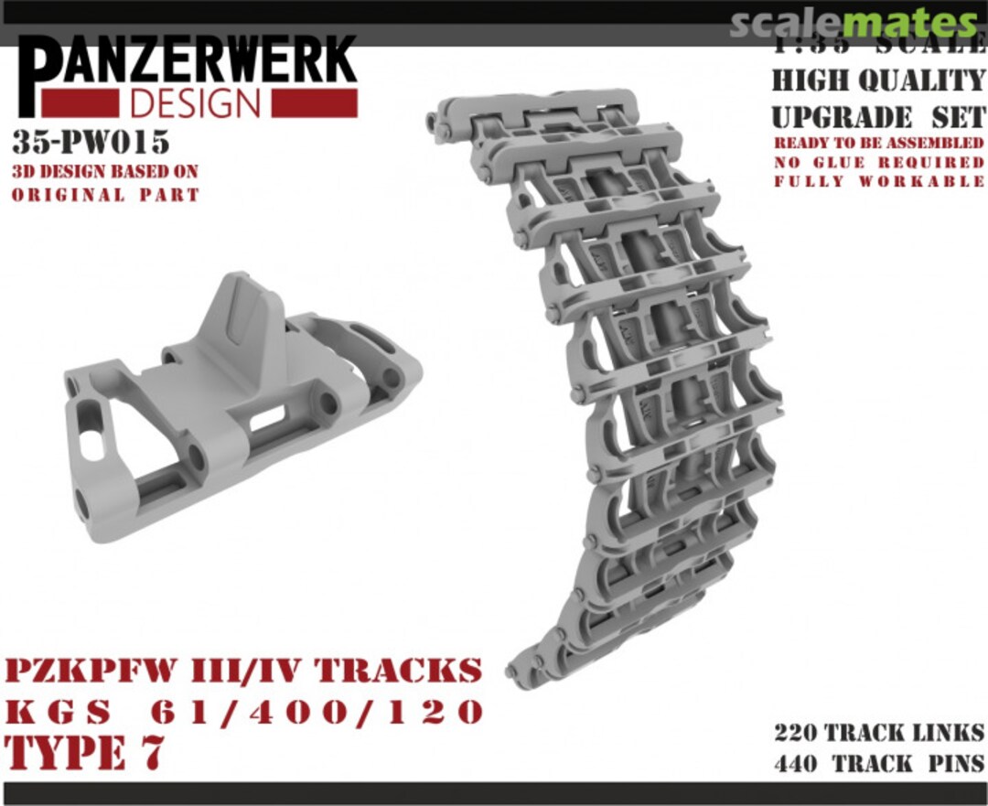 Boxart Panzer III/IV Type 7 Tracks 35PW-015 Panzerwerk design Boxart Panzer III/IV Type 7 Tracks 35PW-015 Panzerwerk design