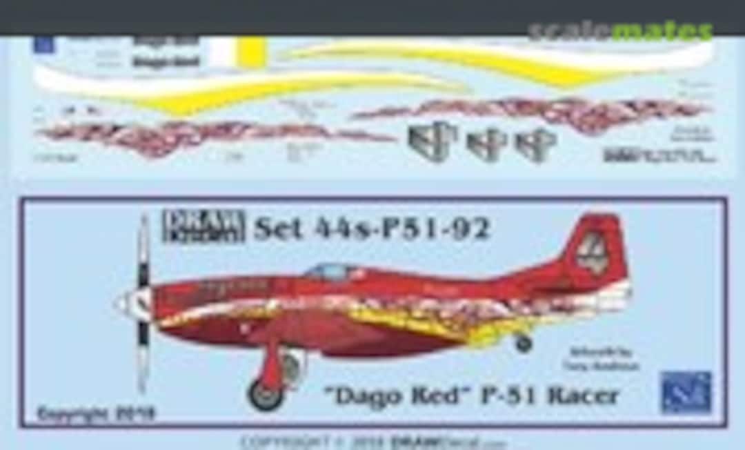 1:144 “Dago Red” P-51 Racer (Draw Decal 44-P51-92) 44-P51-92