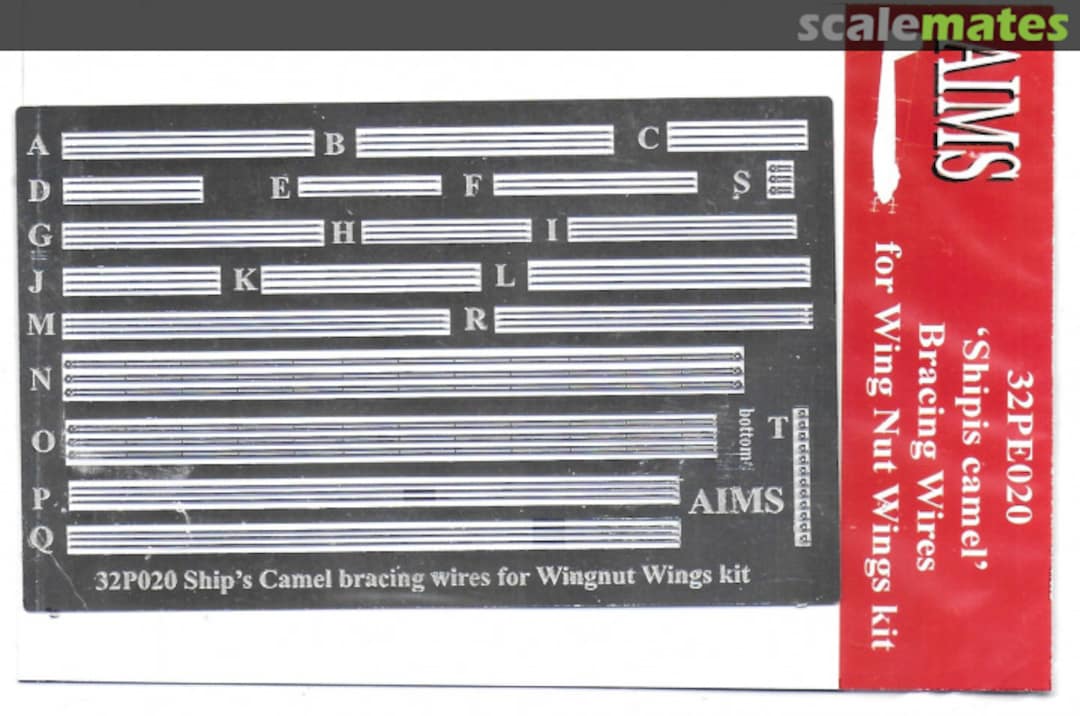 Boxart 'Ships camel' Bracing Wires 32PE020 AIMS Boxart 'Ships camel' Bracing Wires 32PE020 AIMS
