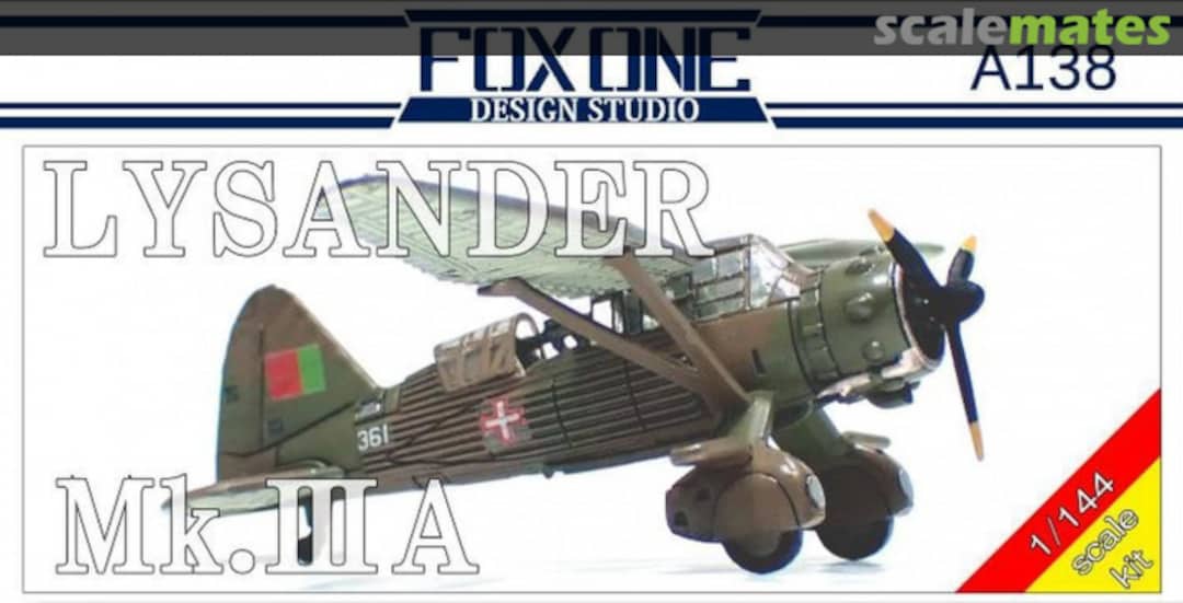 Boxart Westland Lysander Mk-III A A138 FoxOne Design Studio Boxart Westland Lysander Mk-III A A138 FoxOne Design Studio