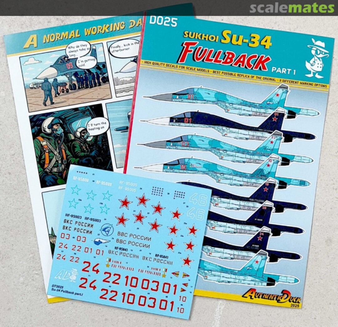 Contents Su-34 Fullback - part 1 AD-D72025 Authentic Duck